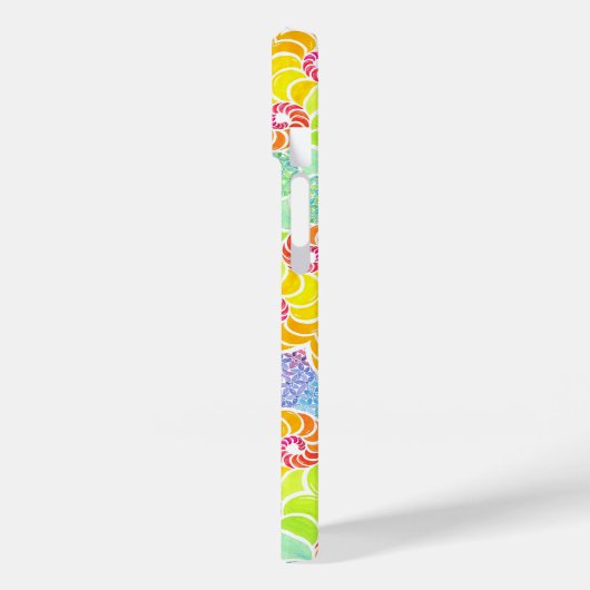 Kleurrijke Mozaïek Iphone 14 Hoesje (Achterkant / Links)