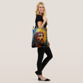 Kleurrijke mozaïek Jezus Draagtas (Op model)