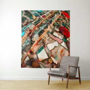 Kleurrijke Mozaïek Kunst Wandkleed