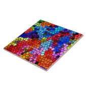 Kleurrijke mozaïek tegeltje (Zijkant)