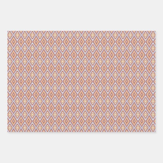 Kleurrijke Mozaïek Wrapping Paper Flat Sheet Set v (Voorkant 2)