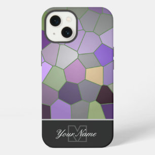 Kleurrijke mozaïektegels met Monogram! Case-Mate i iPhone 13 Hoesje