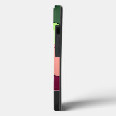 Kleurrijke mozaïektegels met Monogram! Case-Mate iPhone Case (Achterkant / Links)