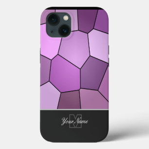Kleurrijke mozaïektegels met monogram! iPhone 13 hoesje