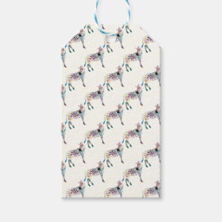 Kleurrijke Mr. Zebra Cadeaulabel
