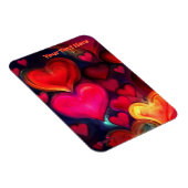 Kleurrijke Multi Hearts Valentijn Magneet (Rechterzijde)