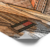 Kleurrijke München Duitsland Frauenkirche Poster (Hoek)