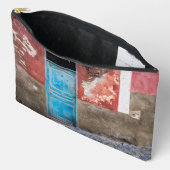 Kleurrijke muur met blauwe deur etui (Open)