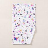 Kleurrijke muziek dansen bad handdoek (Handdoek)