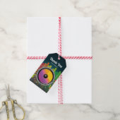 Kleurrijke Muziek Karaoke Verjaardagsfeestje Favor Cadeaulabel (Met Touw)