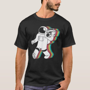 Kleurrijke Muziek Liefhebber s Astronaut Vintage T-shirt