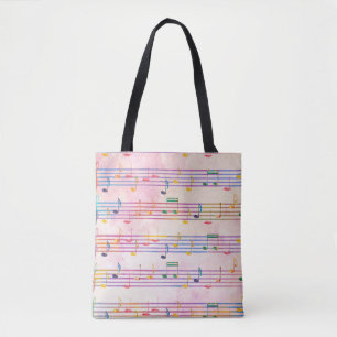 kleurrijke muzieknoot treble slim musicus musical draagtas
