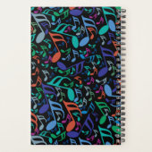 Kleurrijke Muzieknoten Planner (Achterkant)