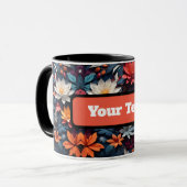 Kleurrijke Naadloze Patronen Fabric Coffee Mok (Voorkant links)