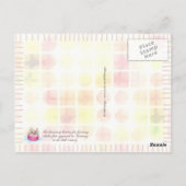 Kleurrijke naaigknopen briefkaart (Achterkant)