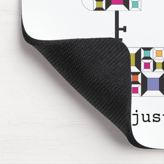 Kleurrijke naaimachine Kilt Pattern Mousepad Muismat (Hoek)