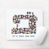 Kleurrijke naaimachine Kilt Pattern Mousepad Muismat (Met muis)