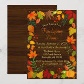 Kleurrijke najaarsvulling voor Thanksgiving Kaart (Voorkant / Achterkant)