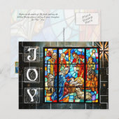 Kleurrijke nativiteitsscène briefkaart (Voorkant / Achterkant)