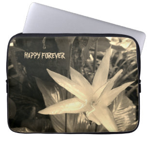 Kleurrijke natuur kunst cadeau voor verjaardag, ju laptop sleeve