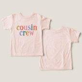 Kleurrijke neef bemanning matching familie (Ontwerp Voorkant & Achterkant)