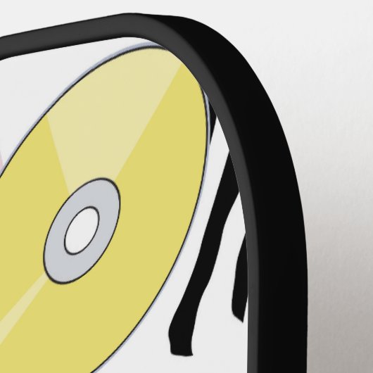 Kleurrijke negentiger jaren negentig Patroon Monog Pickleball Paddle (Links Detail)