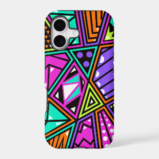 kleurrijke neon abstracte telefoonhoes