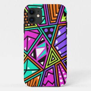 kleurrijke neon abstracte telefoonhoes iPhone 11 hoesje