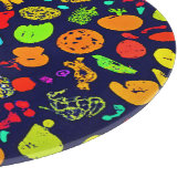 Kleurrijke Neon Fruit Pattern Art Snijplank (Hoek)