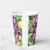 Kleurrijke Neon Glow Safari Oerwoud Party Dieren Papieren Bekers (Rechts)