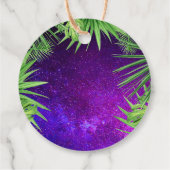 Kleurrijke Neon Glow Safari Party Dieren Dank u Bedankjes Labels (Achterkant)