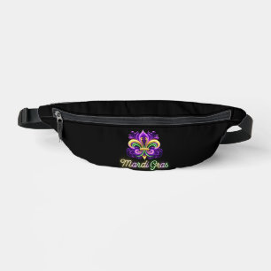 Kleurrijke Neon Mardi Gras Fleur de lis Heuptasje