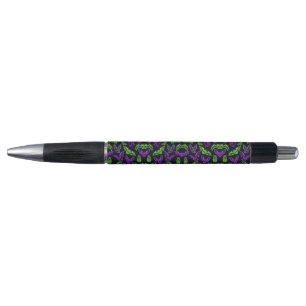 Kleurrijke Neon Paarse Groene Vleermuizen Hallowee Pen