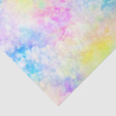 Kleurrijke Neon Rainbow Galaxy Cloud Sky Tissuepapier (Detail)