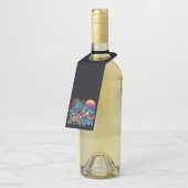 Kleurrijke neon tropisch/Hawaïaans Flessenhanger (Schuin)