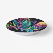 Kleurrijke neon tropisch/Hawaïaans Papieren Kommen (Gebogen)