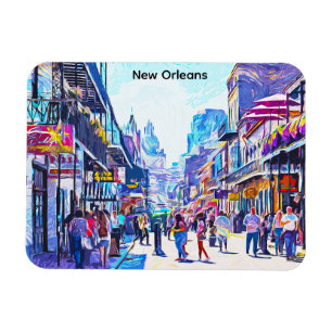 Kleurrijke New Orleans Louisiana Franse wijk Magneet