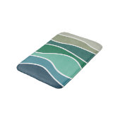 Kleurrijke oceaangolven badmat (Gekanteld)