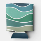 Kleurrijke oceaangolven blikjeskoeler (Achterkant)