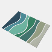 Kleurrijke oceaangolven deurmat (Schuin)