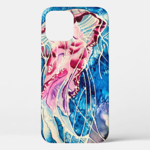 Kleurrijke oceaankunst waterverf iPhone 12 hoesje