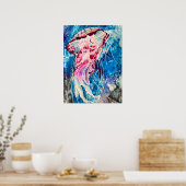 Kleurrijke oceaankunst waterverf poster (Keuken)