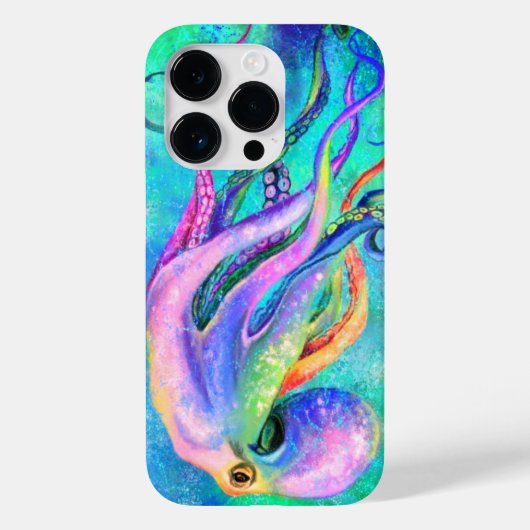 Kleurrijke Octopus iPhone Case (Achterkant)