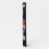 kleurrijke octopus tentacles op zwart Case-Mate iPhone case (Achterkant/links)
