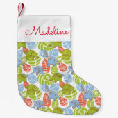 Kleurrijke Oerwoud Elephants | Jouw namen toevoege Kleine Kerstsok (Voorkant)