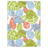 Kleurrijke Oerwoud Elephants Klembord (Achterkant)