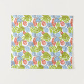 Kleurrijke Oerwoud Elephants Wandkleed (Voorkant (horizontaal))