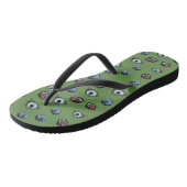 kleurrijke ogen teenslippers (Schuin)