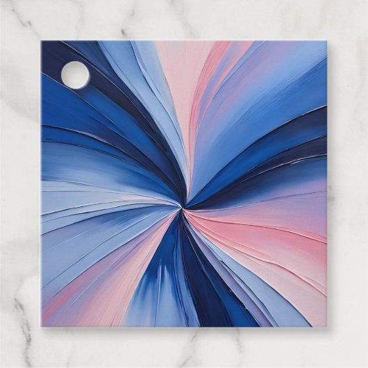 Kleurrijke olieverf Art Gift Labels (Voorkant)