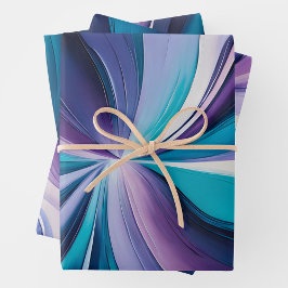 Kleurrijke olieverf Art Wrapping Paper Sheets